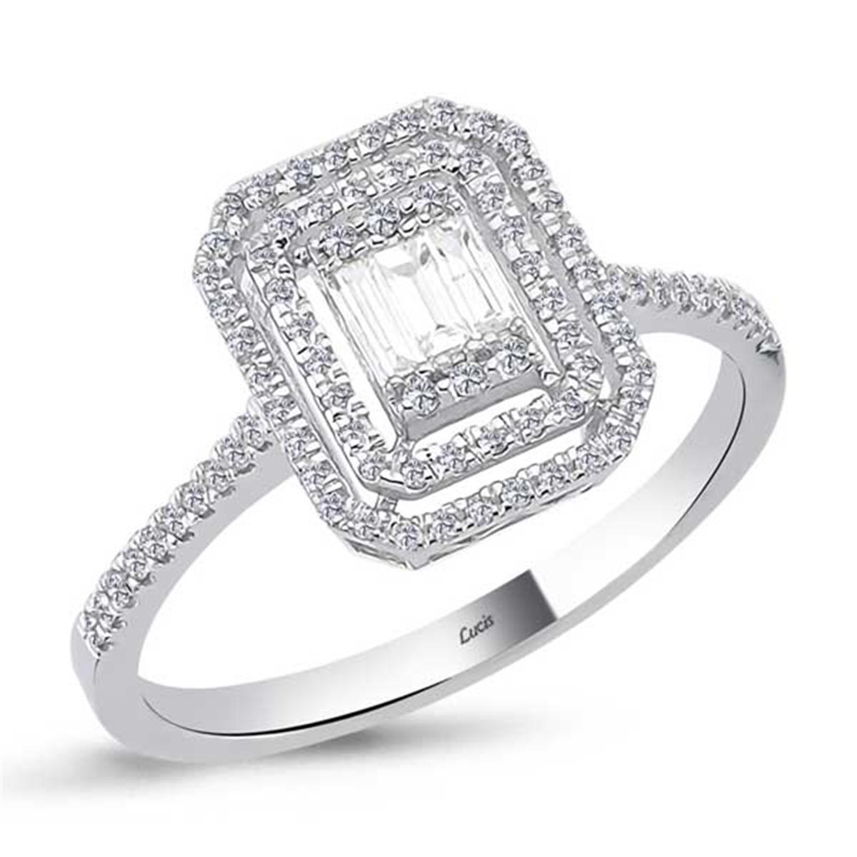 0.51 Karat Pırlanta Baget Yüzük L062105