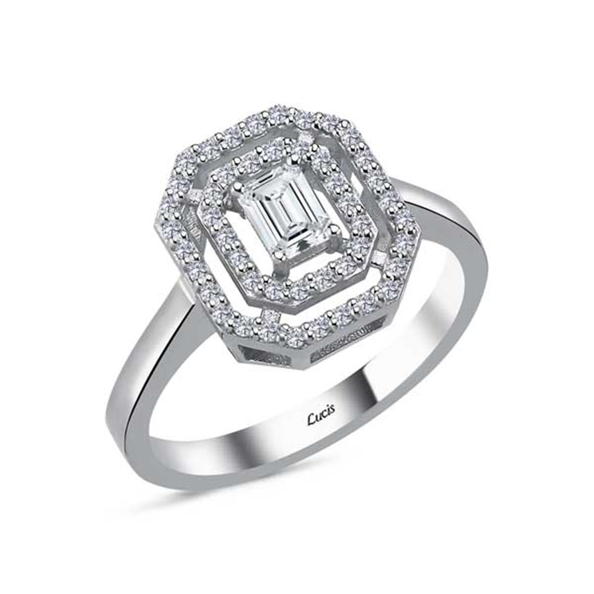 0.73 Karat Pırlanta Baget Yüzük L064866