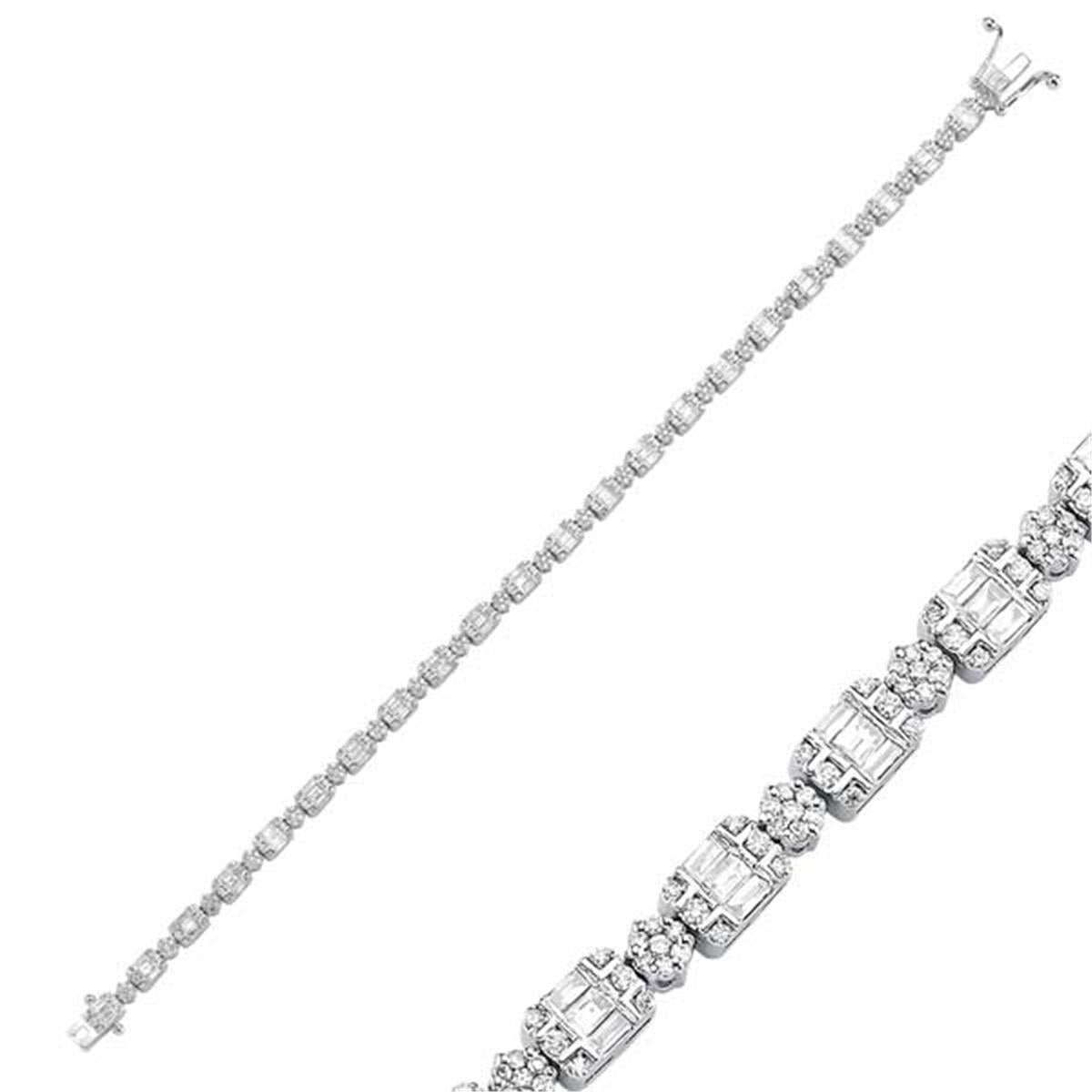 0.97 Karat Pırlanta Baget Bileklik L047746
