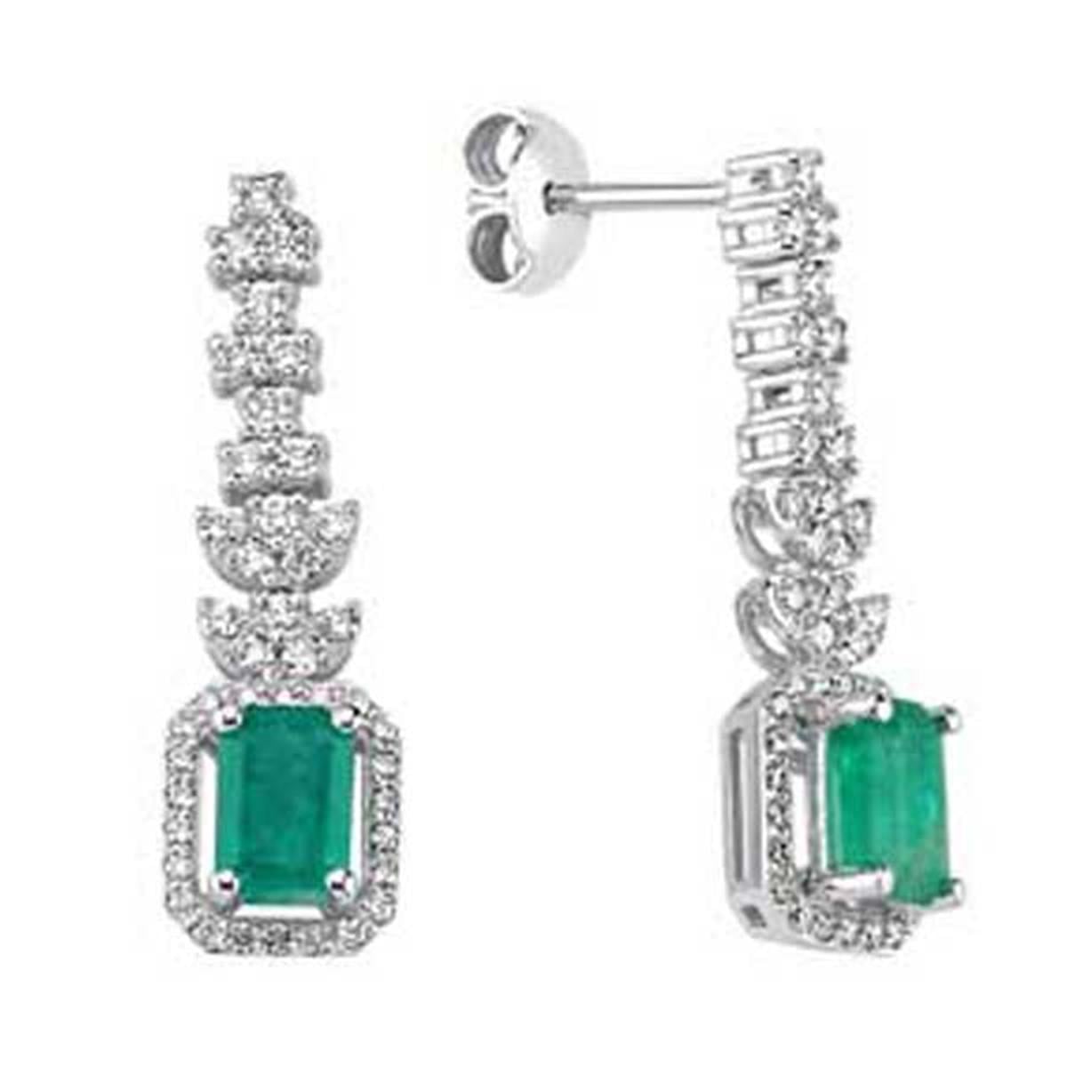 0.43 Karat Pırlanta Renkli Küpe L062972