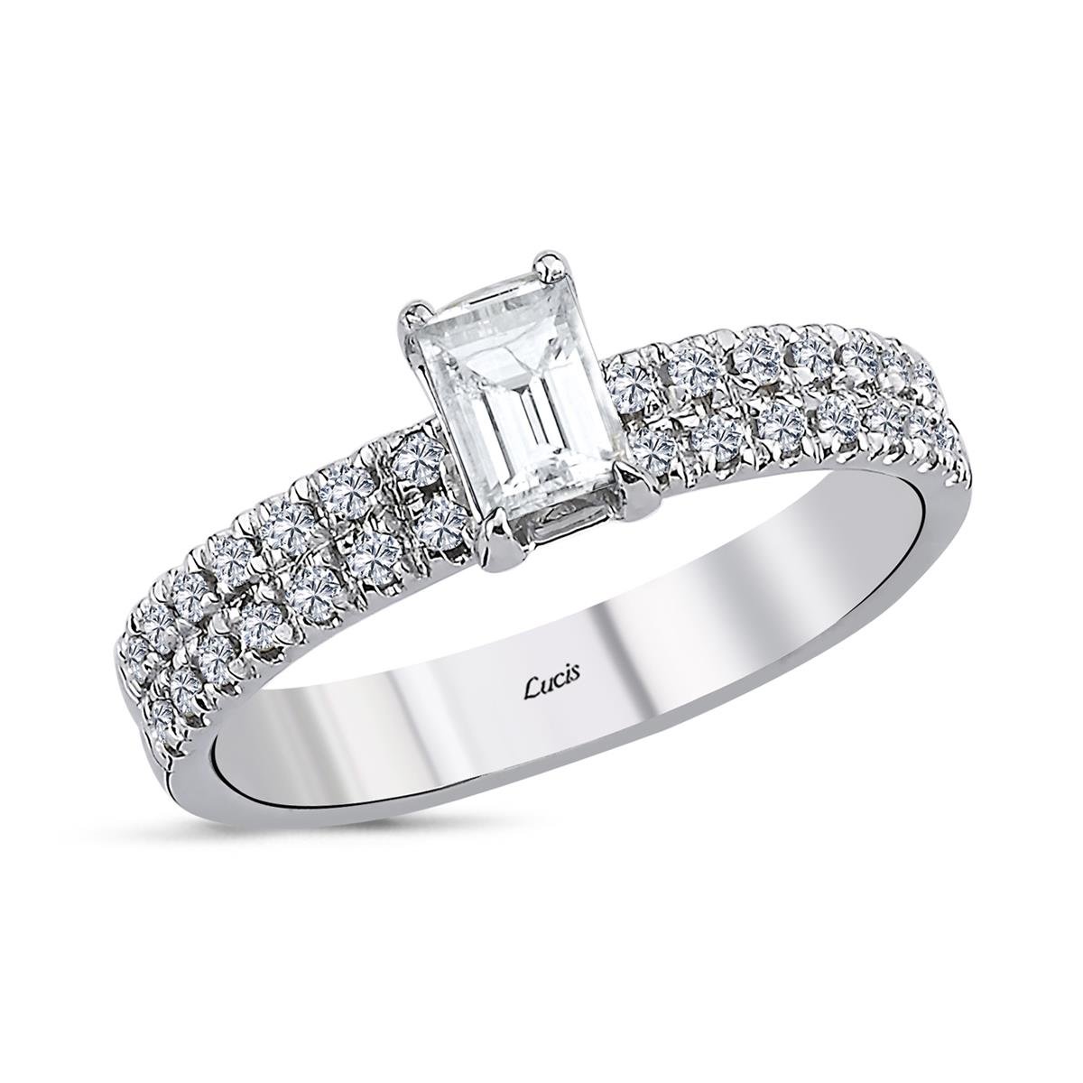 0.58 Karat Pırlanta Baget Yüzük