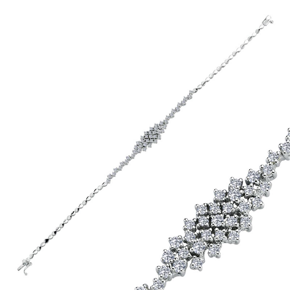 0.88 Karat Pırlanta Tasarım Bileklik L062932