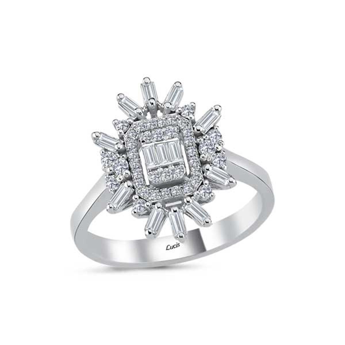 0.47 Karat Pırlanta Baget Yüzük L063891