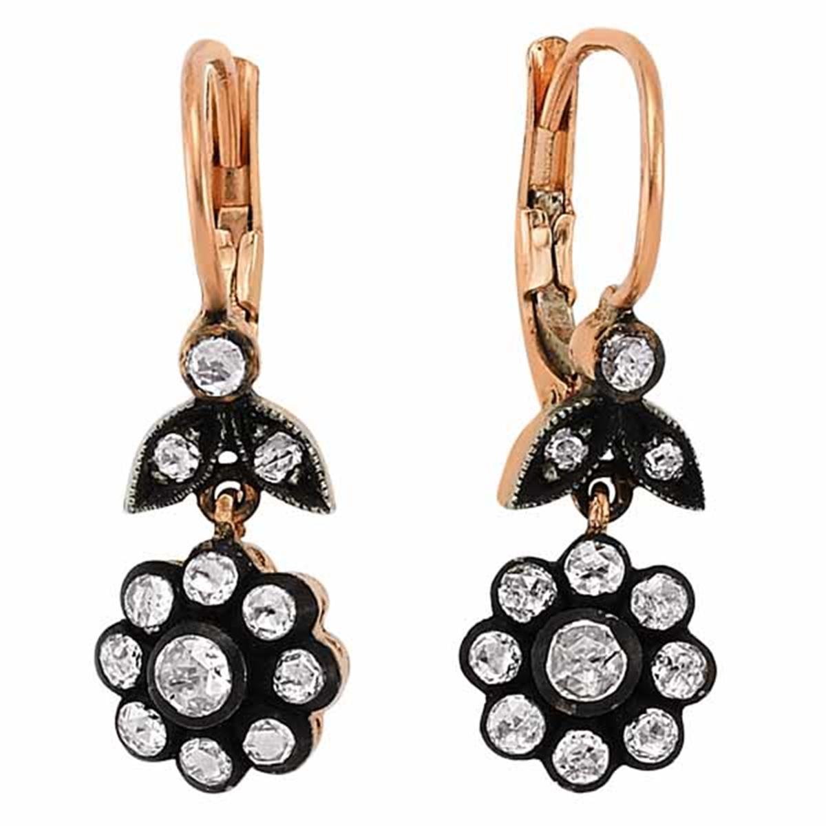 0.23 Karat ElmasAS Gül Küpe