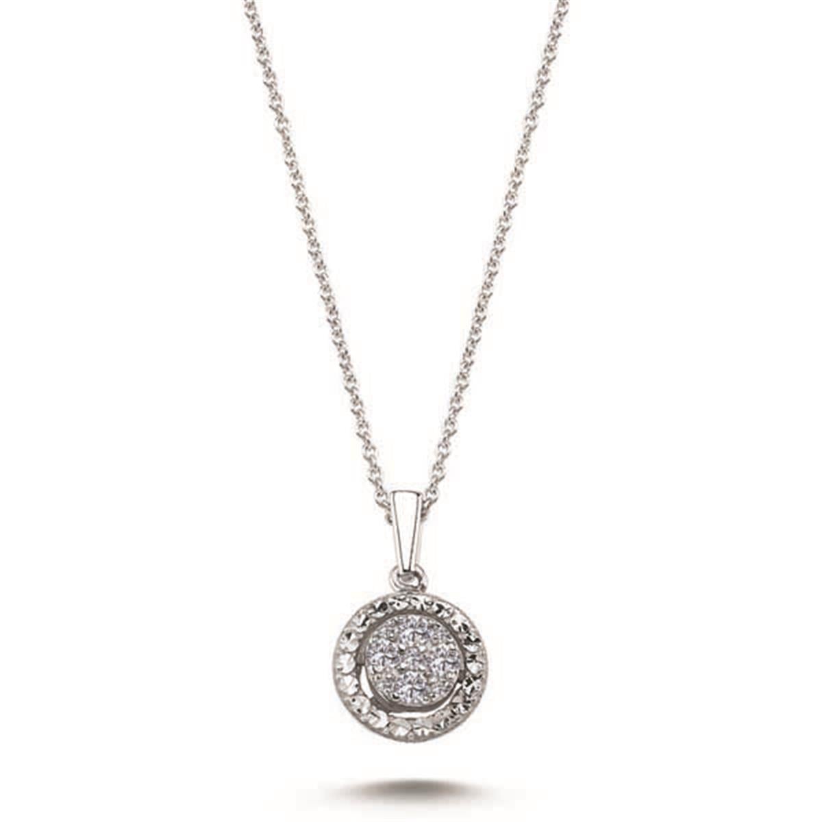 0.12 Karat Pırlanta Violet Kolye