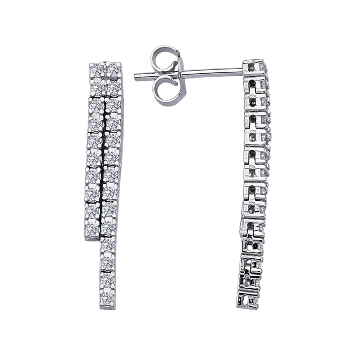 0.43 Karat Pırlanta Suyolu Küpe L063037