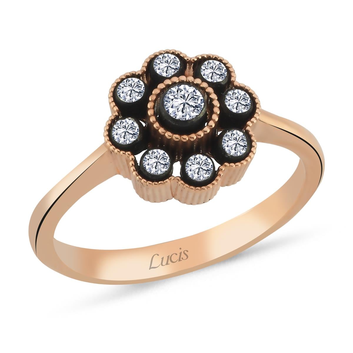 0.16 Karat Elmas Gül Yüzük L059747