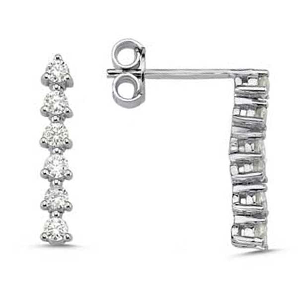 0.77 Karat Pırlanta Suyolu Küpe L063030