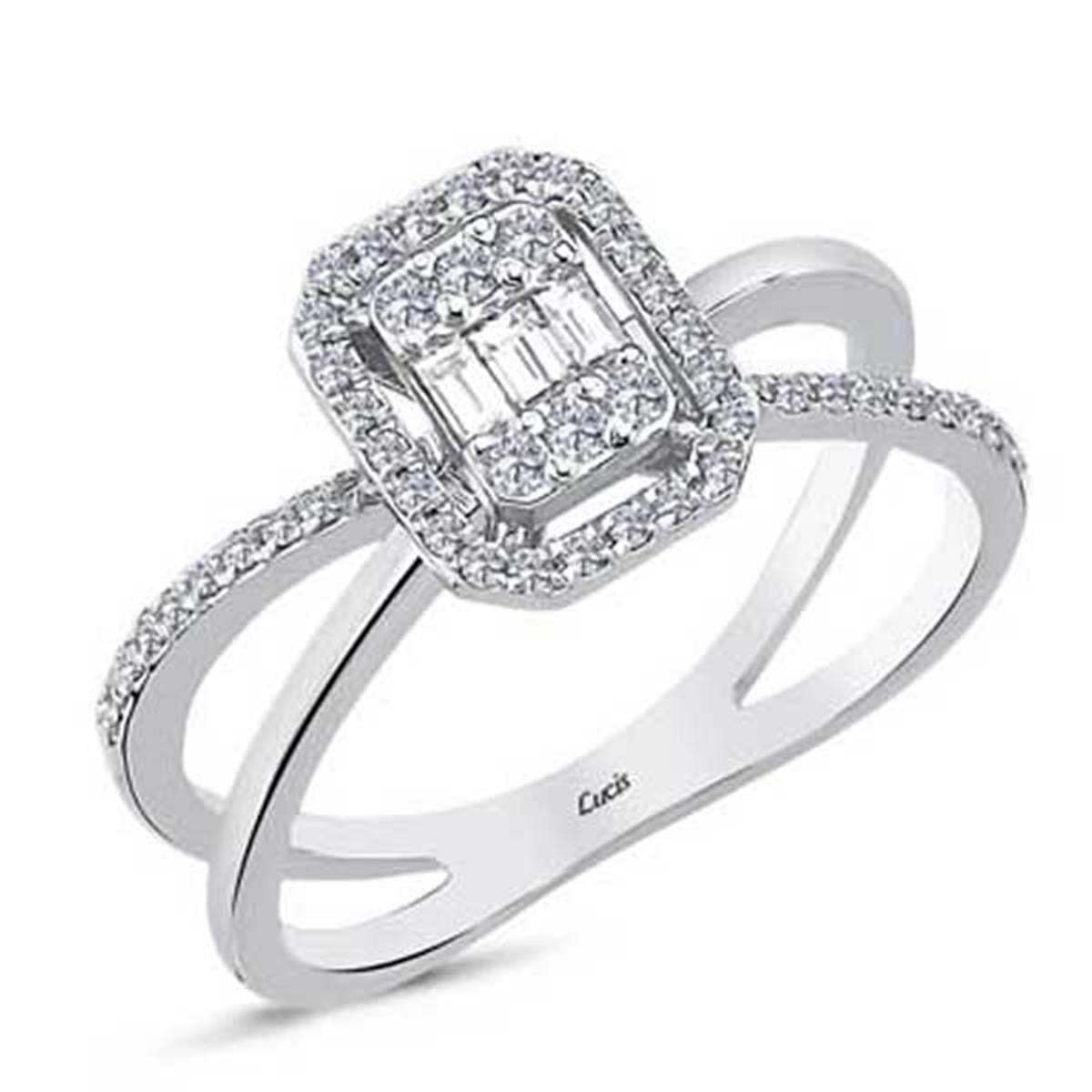 0.29 Karat Pırlanta Baget Yüzük L064021