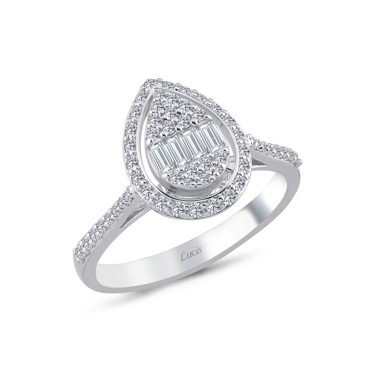 0.61 Karat Pırlanta Baget Yüzük L062846