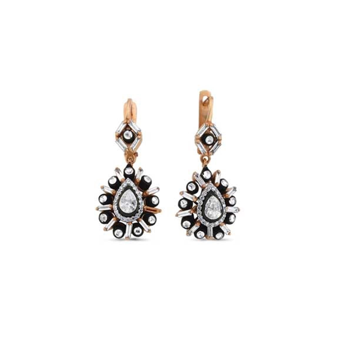 0.78 Karat Elmas Gül Küpe L059746