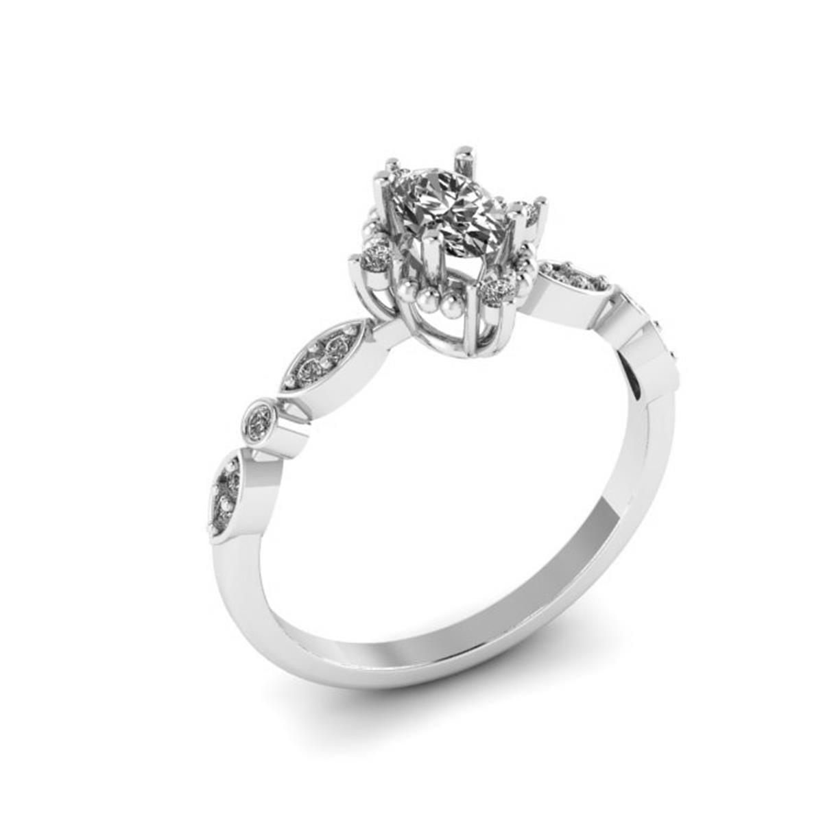 0.62 Karat Pırlanta Tasarım Yüzük V011024