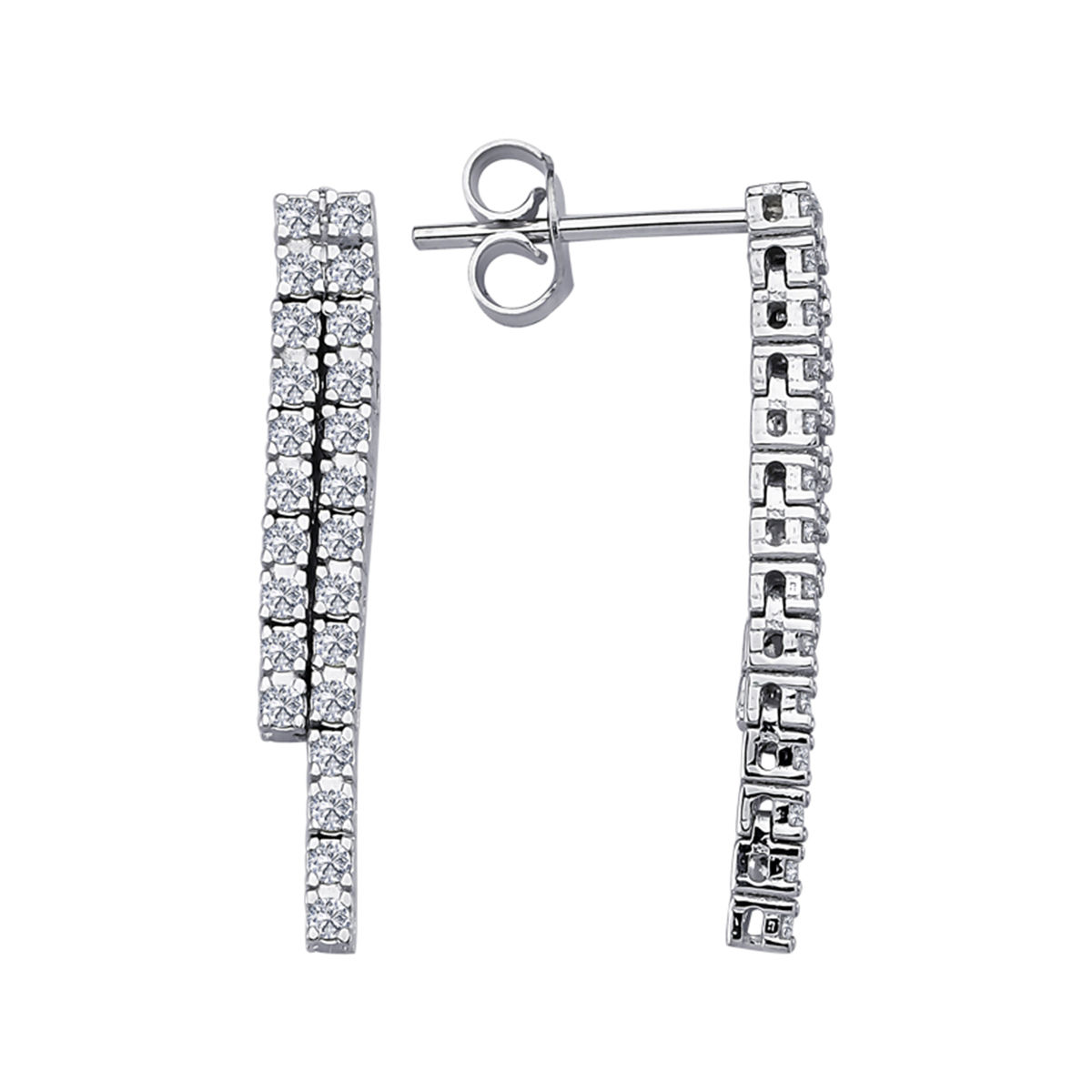 0.43 Karat Pırlanta Suyolu Küpe L063037