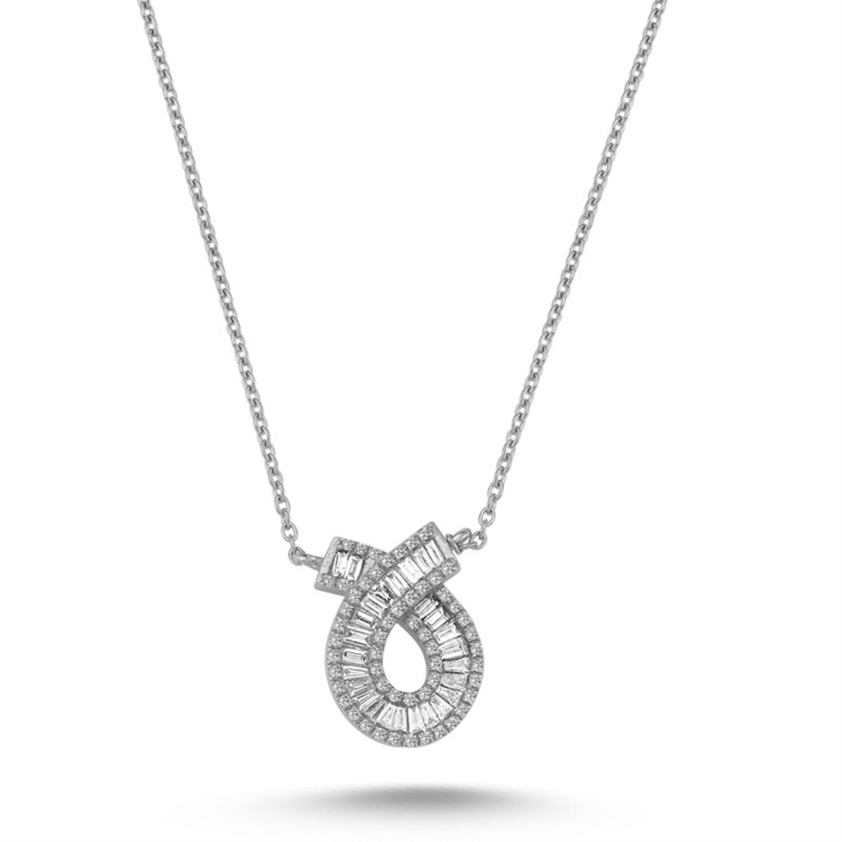 0.53 Karat Pırlanta Baget Kolye L063361