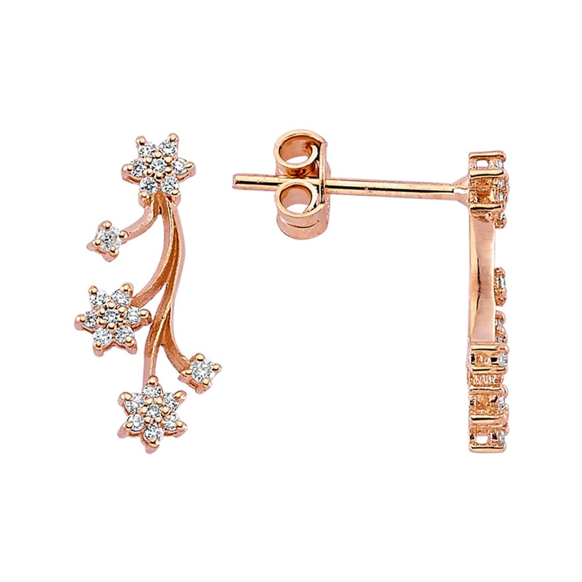 0.20 Karat Pırlanta Tasarım Küpe L063550