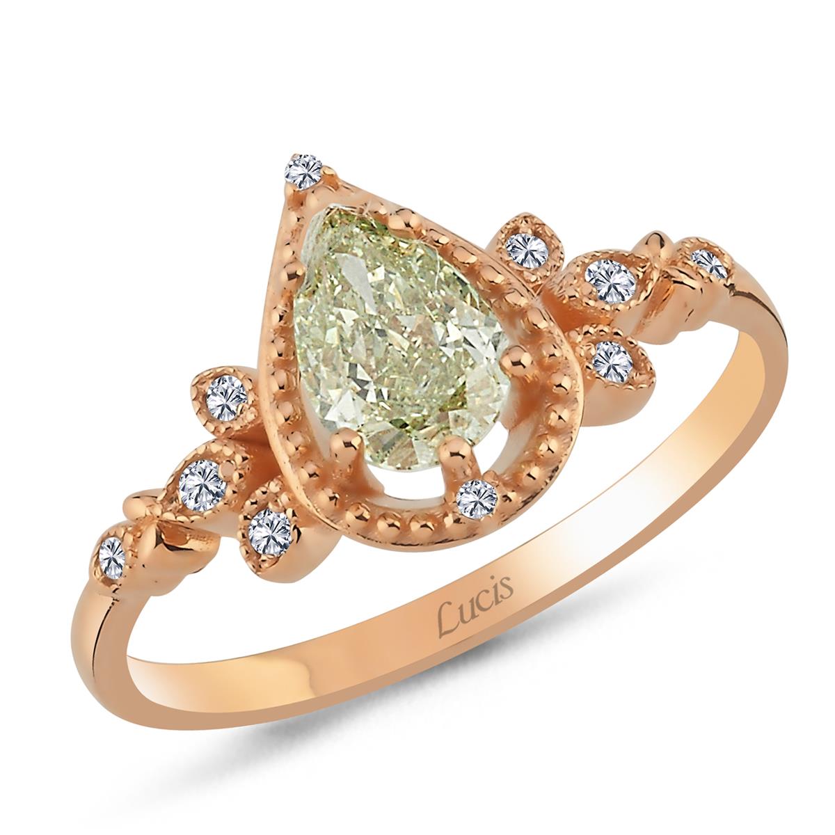 0.77 Karat Pırlanta Renkli Yüzük L064614