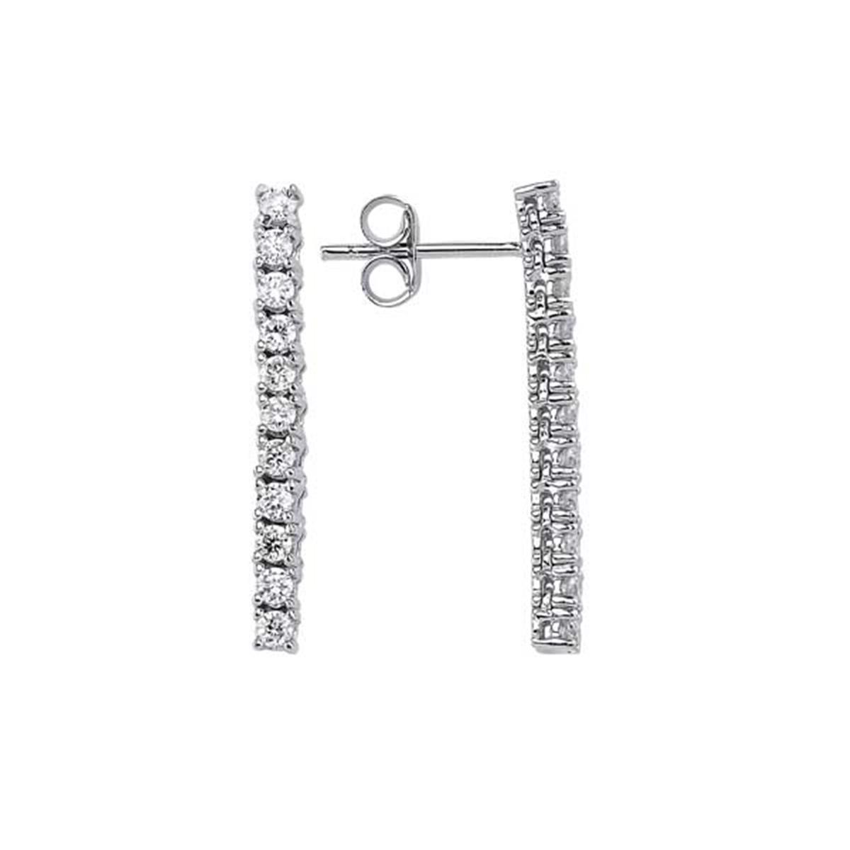 0.60 Karat Pırlanta Suyolu Küpe L063019