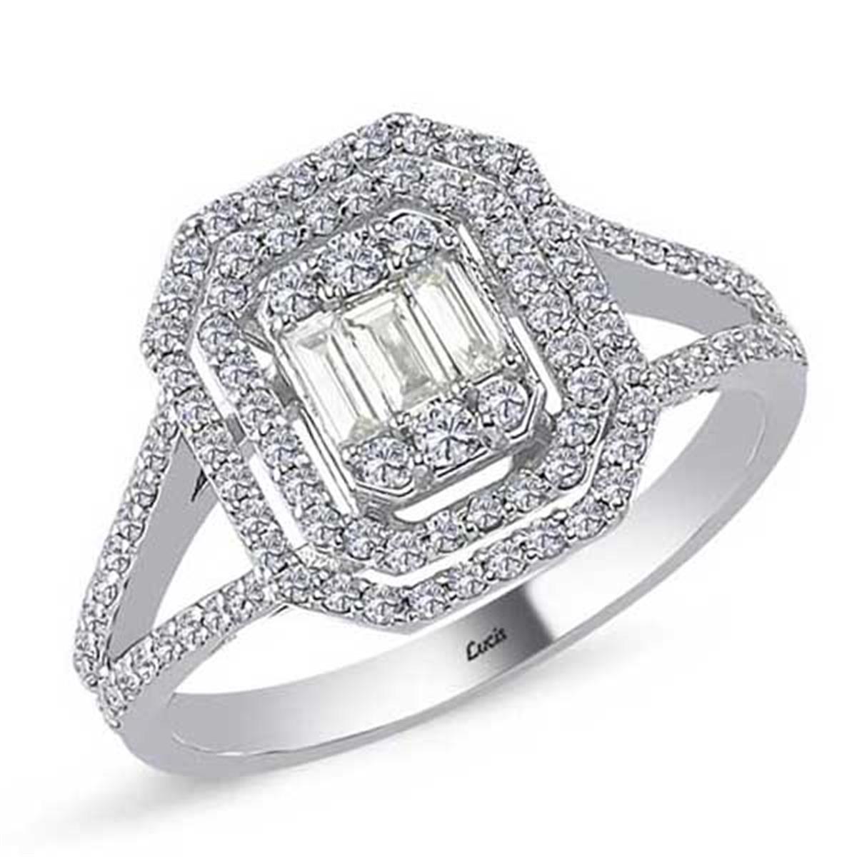 0.65 Karat Pırlanta Baget Yüzük L062127