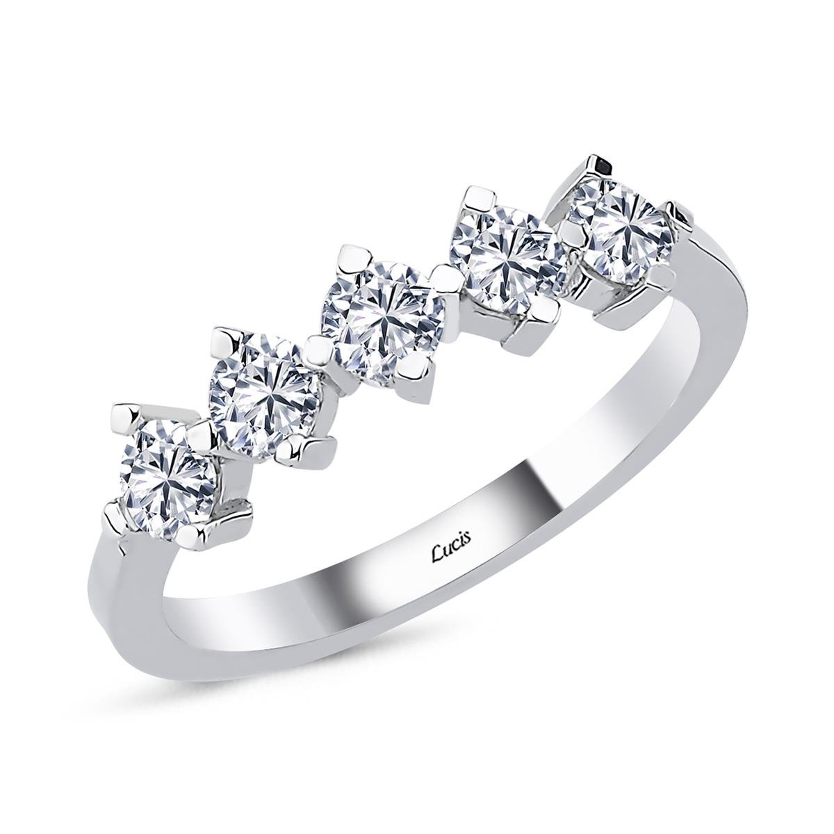 0.89 Karat Pırlanta Beştaş Yüzük