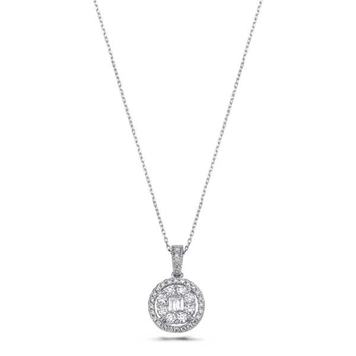 0.55 Karat Pırlanta Baget Kolye L063270