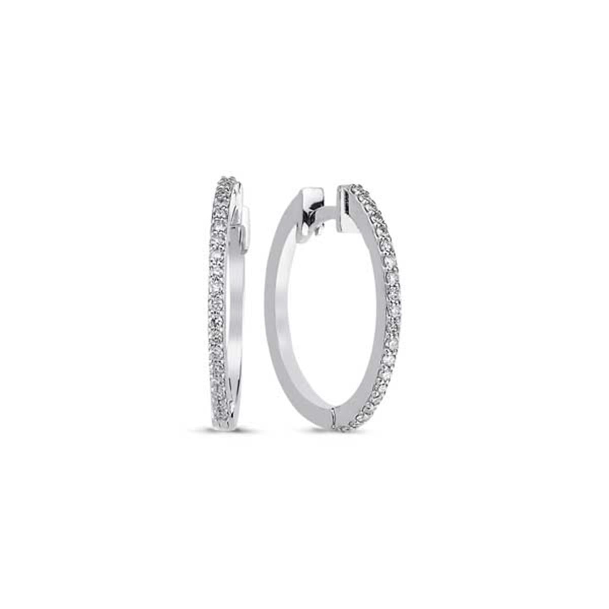 0.22 Karat Pırlanta Yarım Tur Küpe L046668