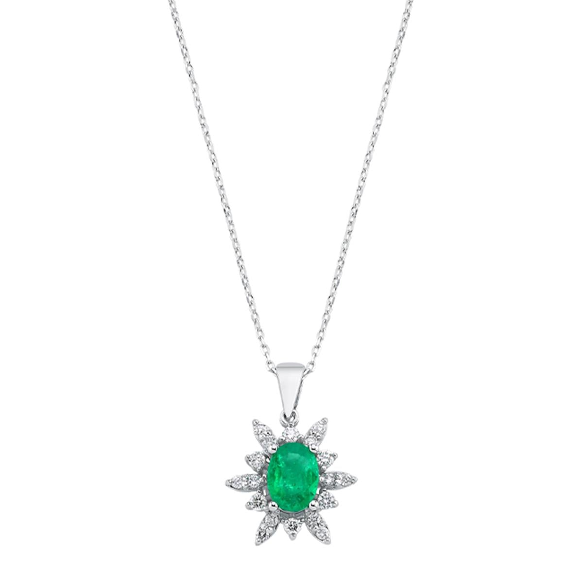 0.23 Karat Pırlanta Renkli Kolye L063776