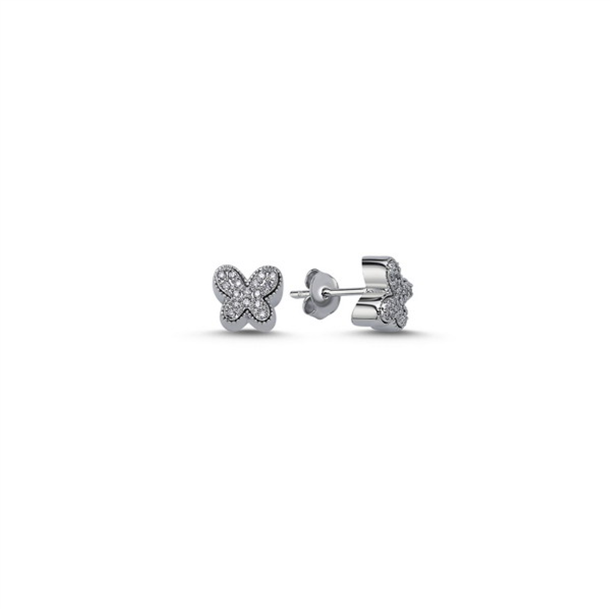 0.18 Karat Pırlanta Tasarım Küpe L063483