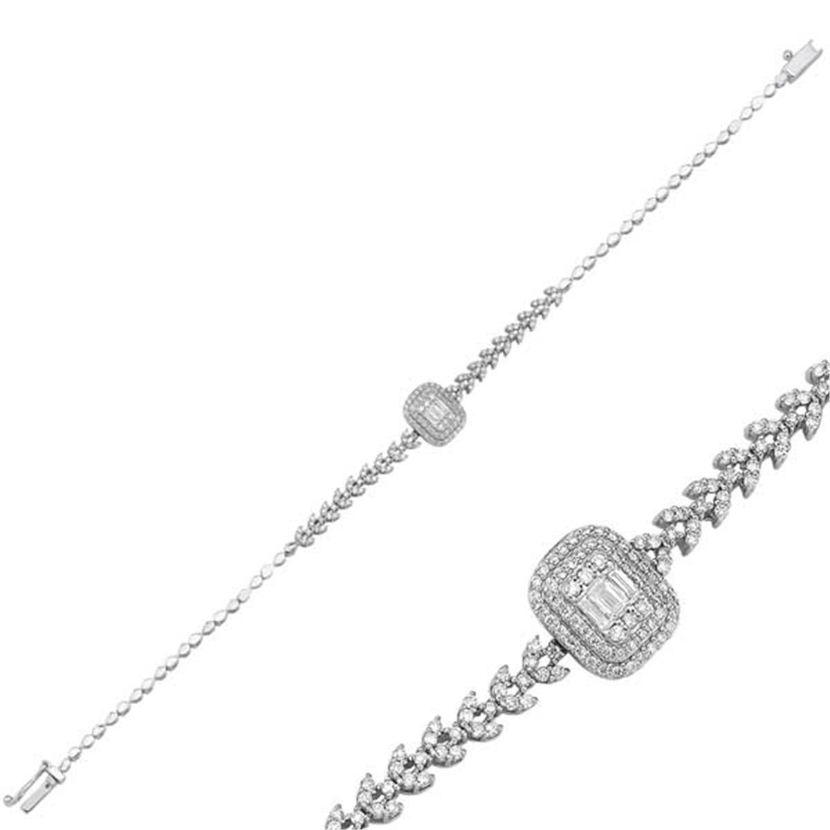 0.63 Karat Pırlanta Baget Bileklik L054111