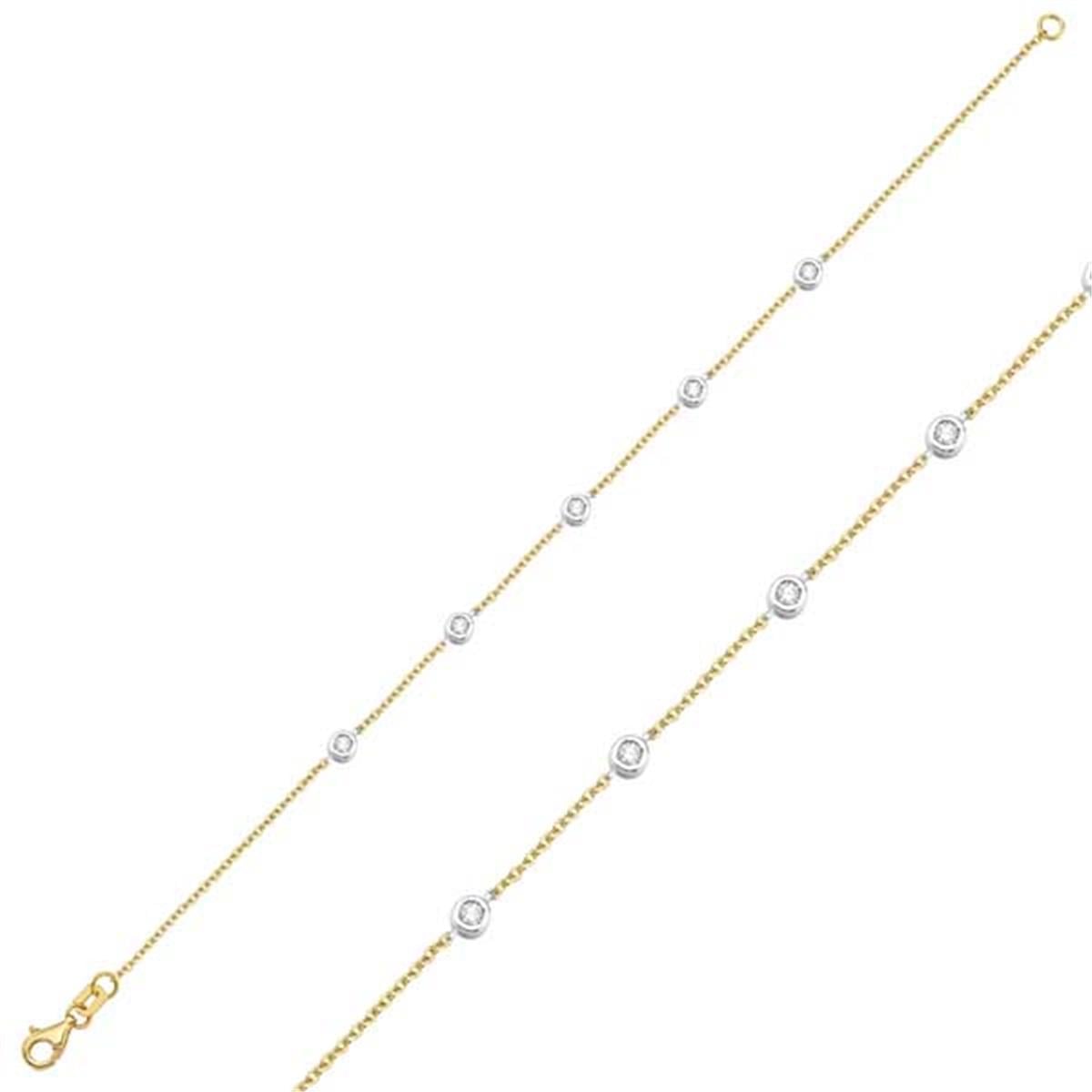 0.19 Karat Pırlanta Tasarım Bileklik L063198