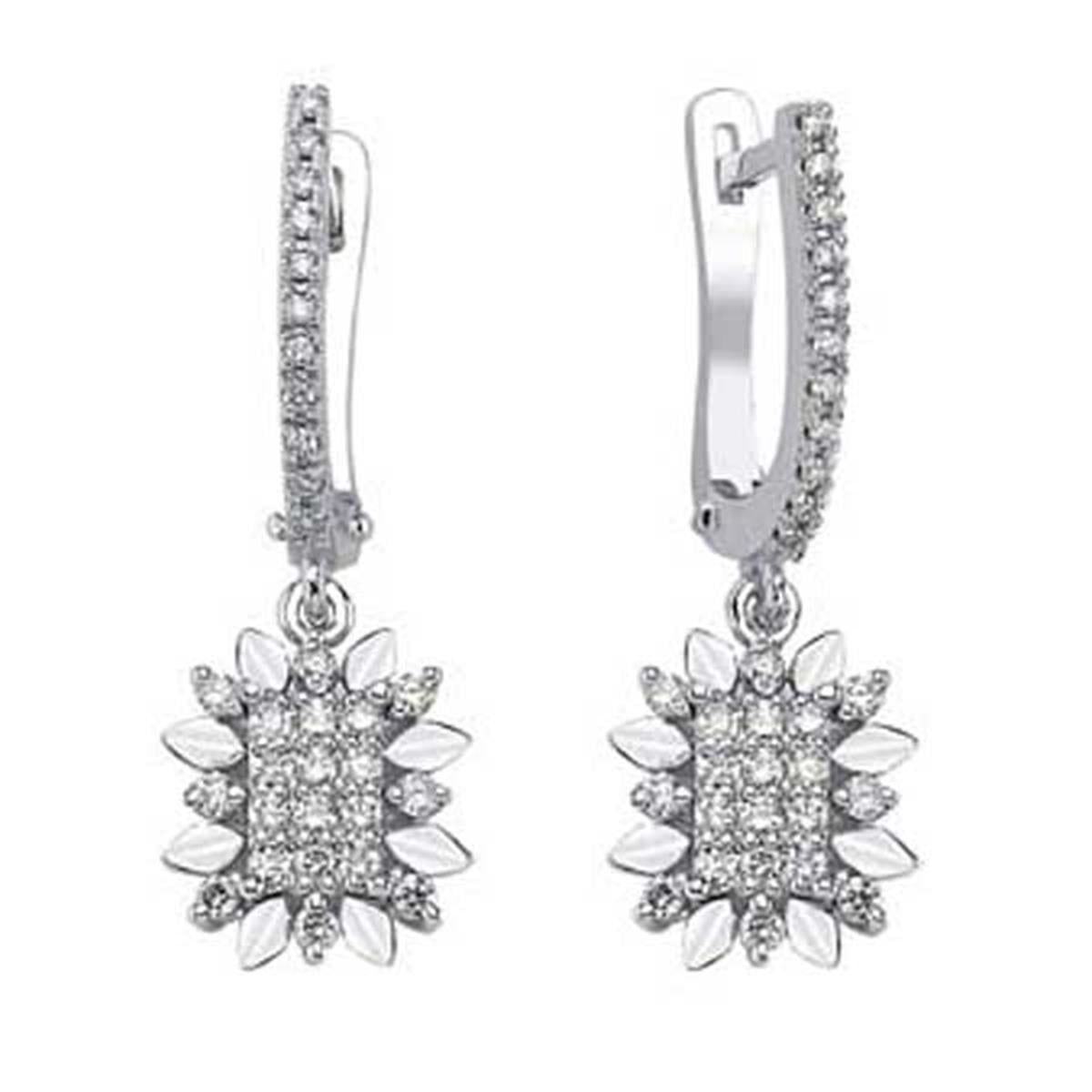 0.23 Karat Pırlanta Violet Küpe L063392