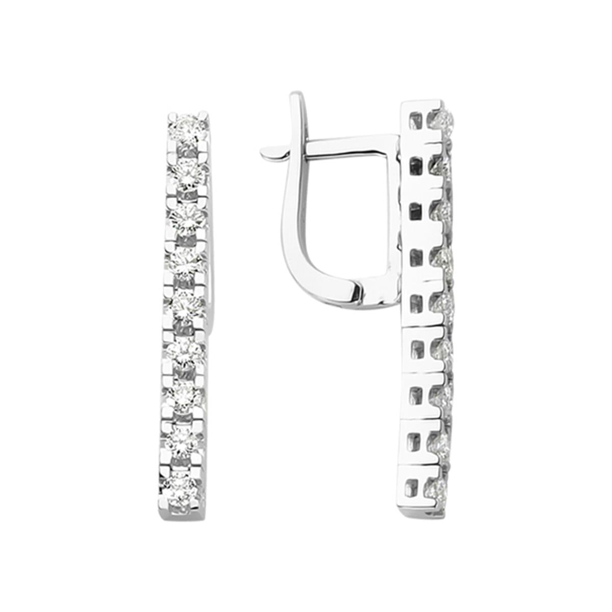 0.79 Karat Pırlanta Tasarım Küpe L065433