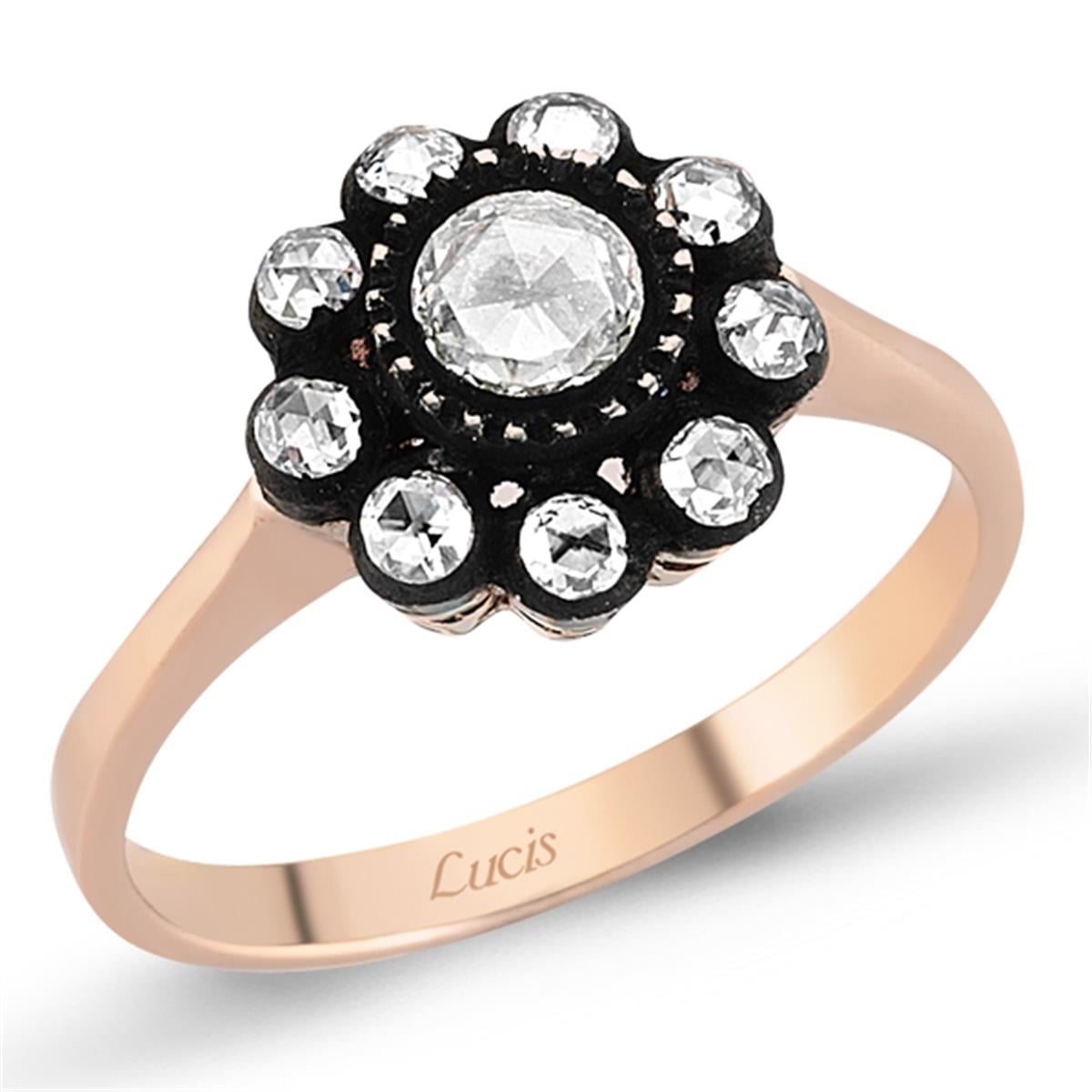 0.21 Karat Elmas Gül Yüzük L059723