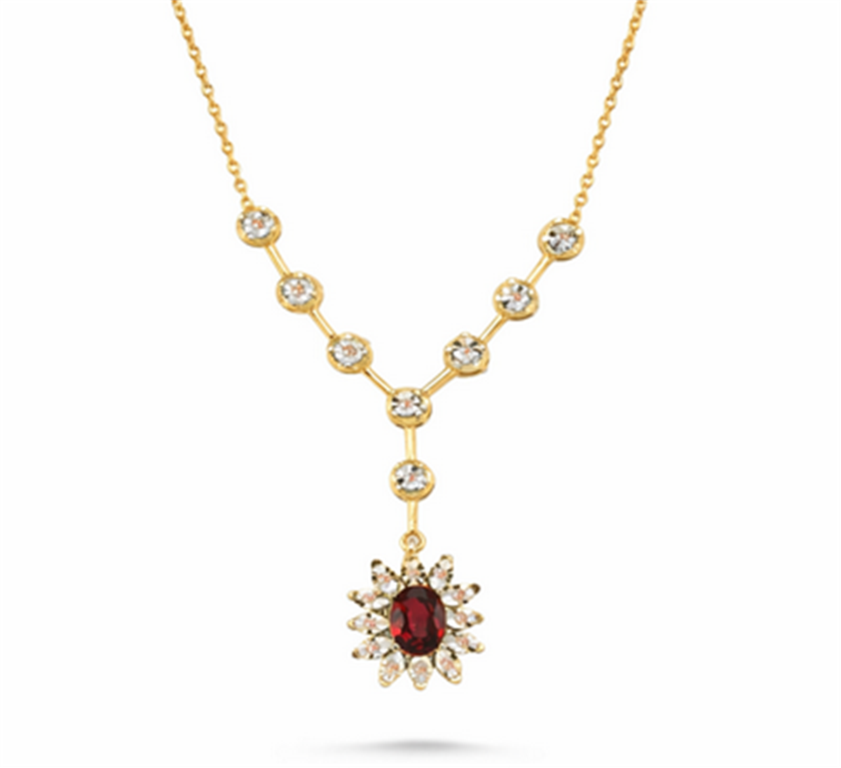 0.70 Karat Pırlanta Renkli Kolye L066223