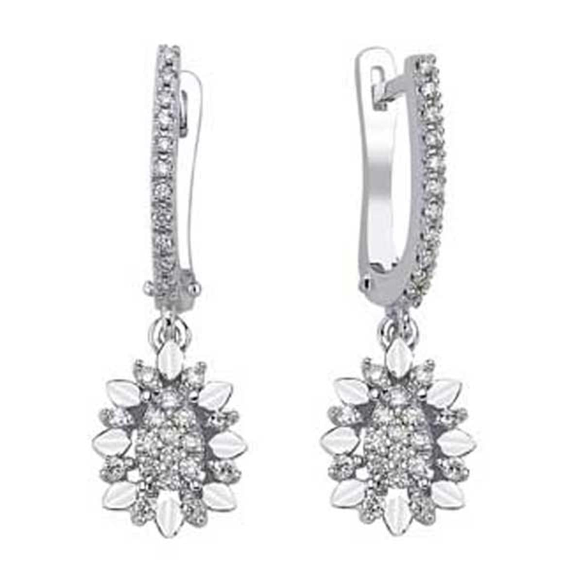 0.22 Karat Pırlanta Violet Küpe L063395