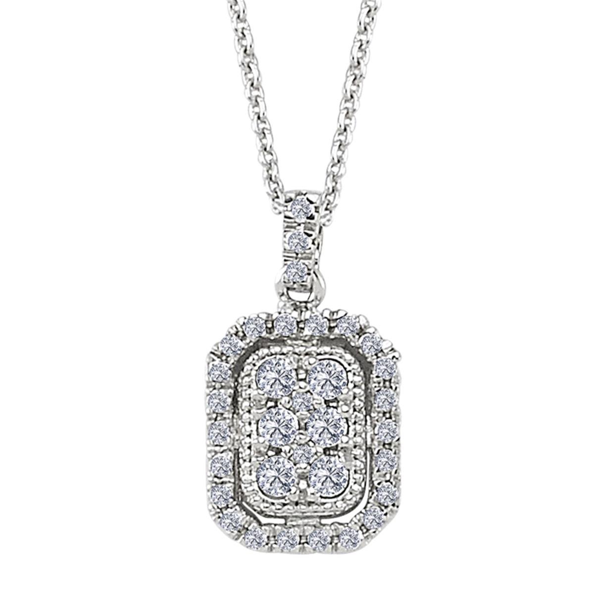 0.18 Karat Pırlanta Violet Kolye