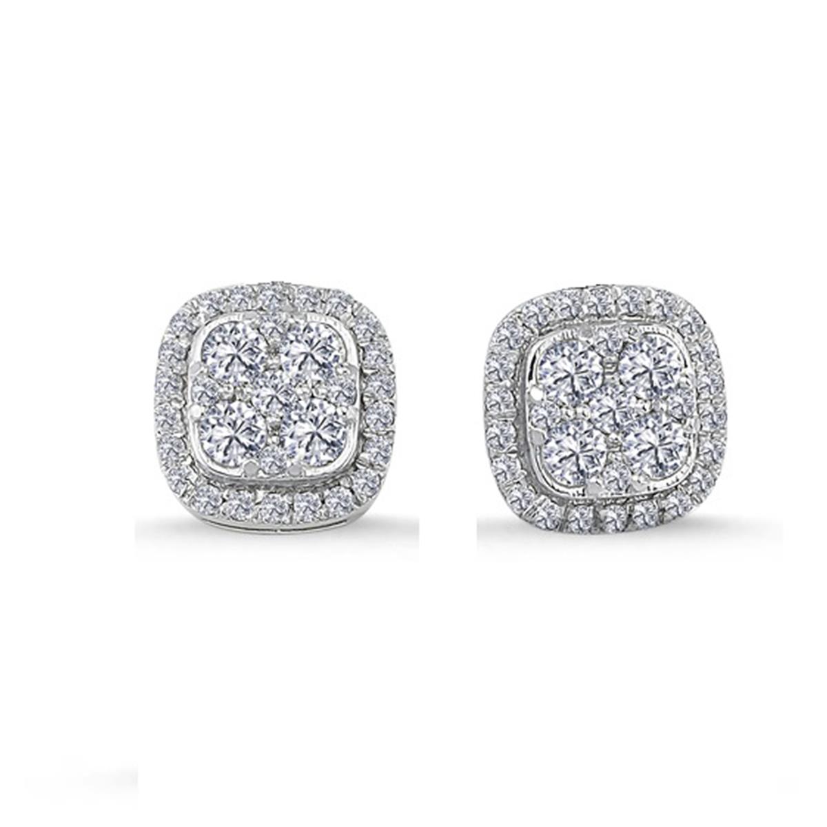 0.92 Karat Pırlanta Violet Küpe L063330