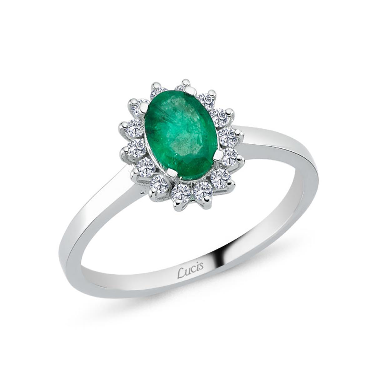 0.92 Karat Pırlanta Zümrüt Yüzük L051959