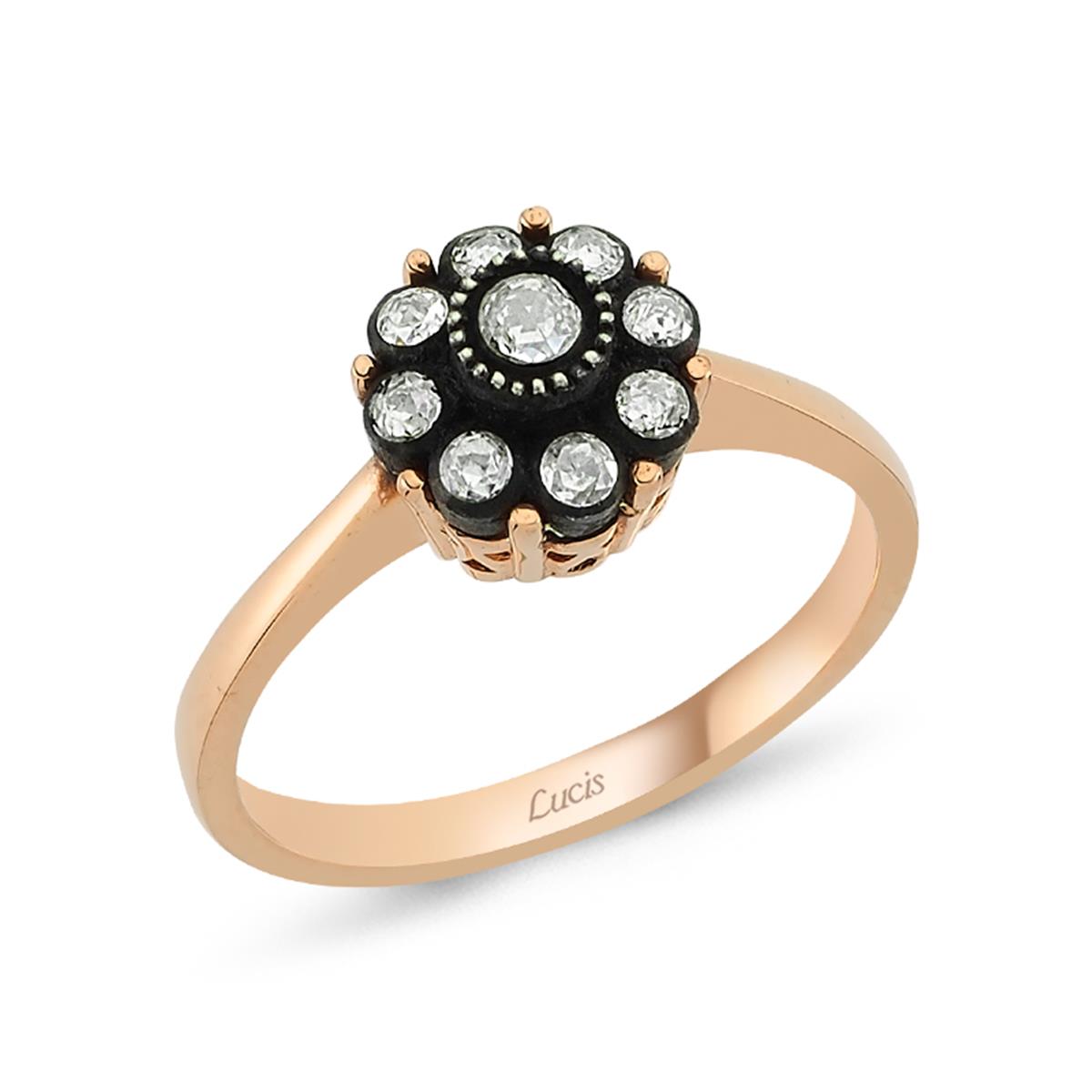 0.26 Karat Elmas Gül Yüzük L060081