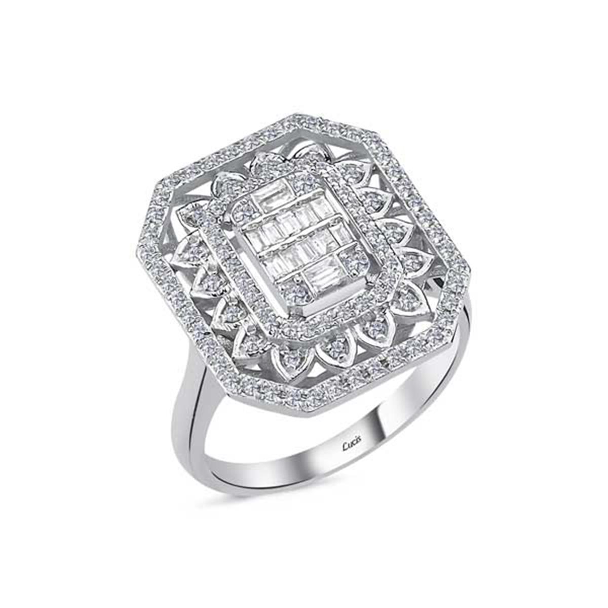 0.51 Karat Pırlanta Baget Yüzük L064161