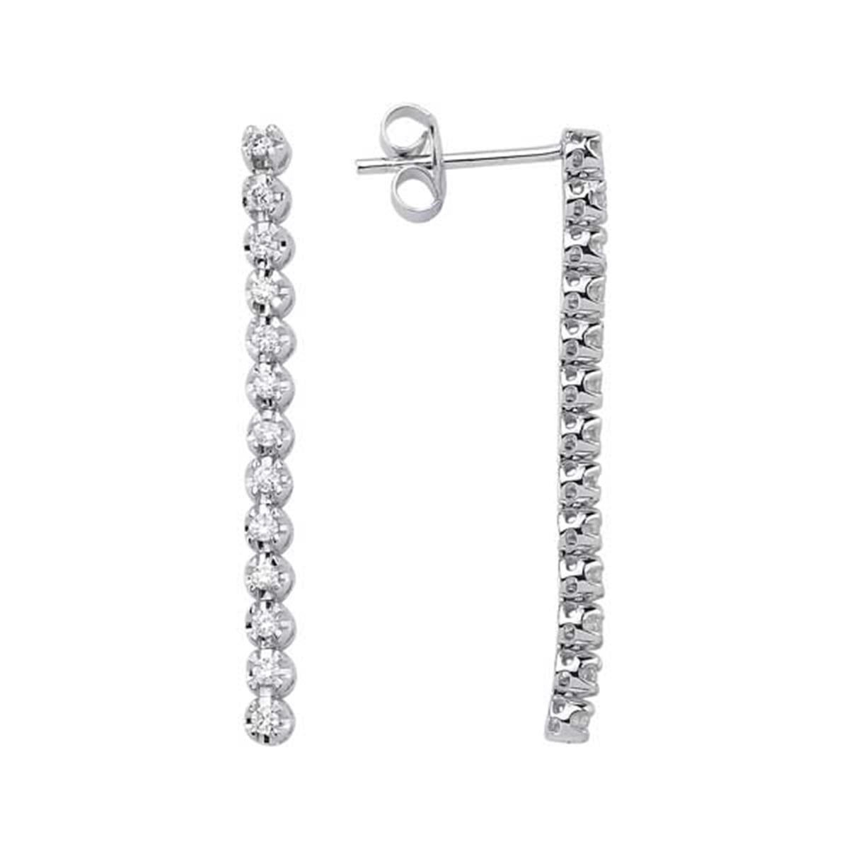 0.31 Karat Pırlanta Suyolu Küpe L063015