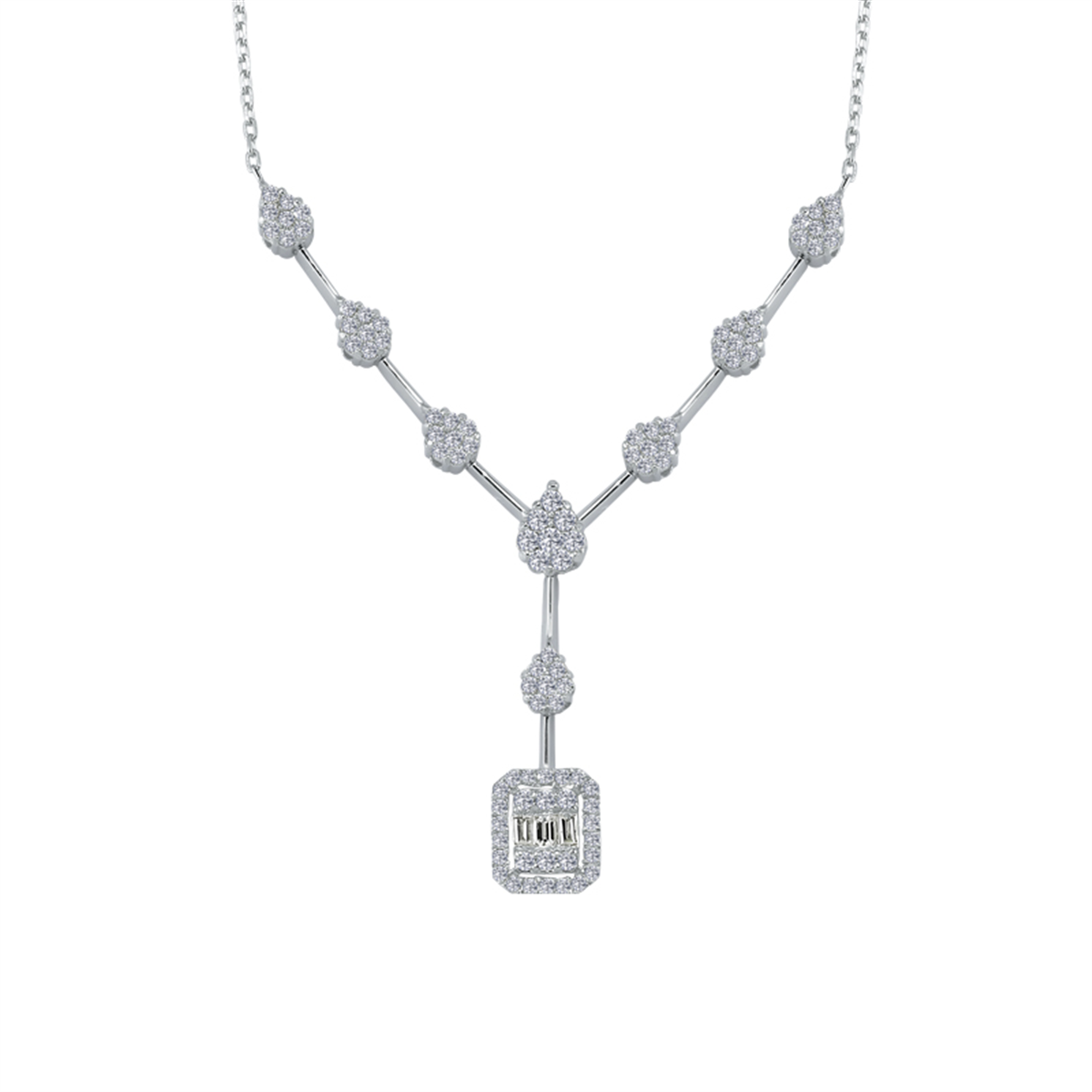 0.56 Karat Pırlanta Baget Kolye L063373