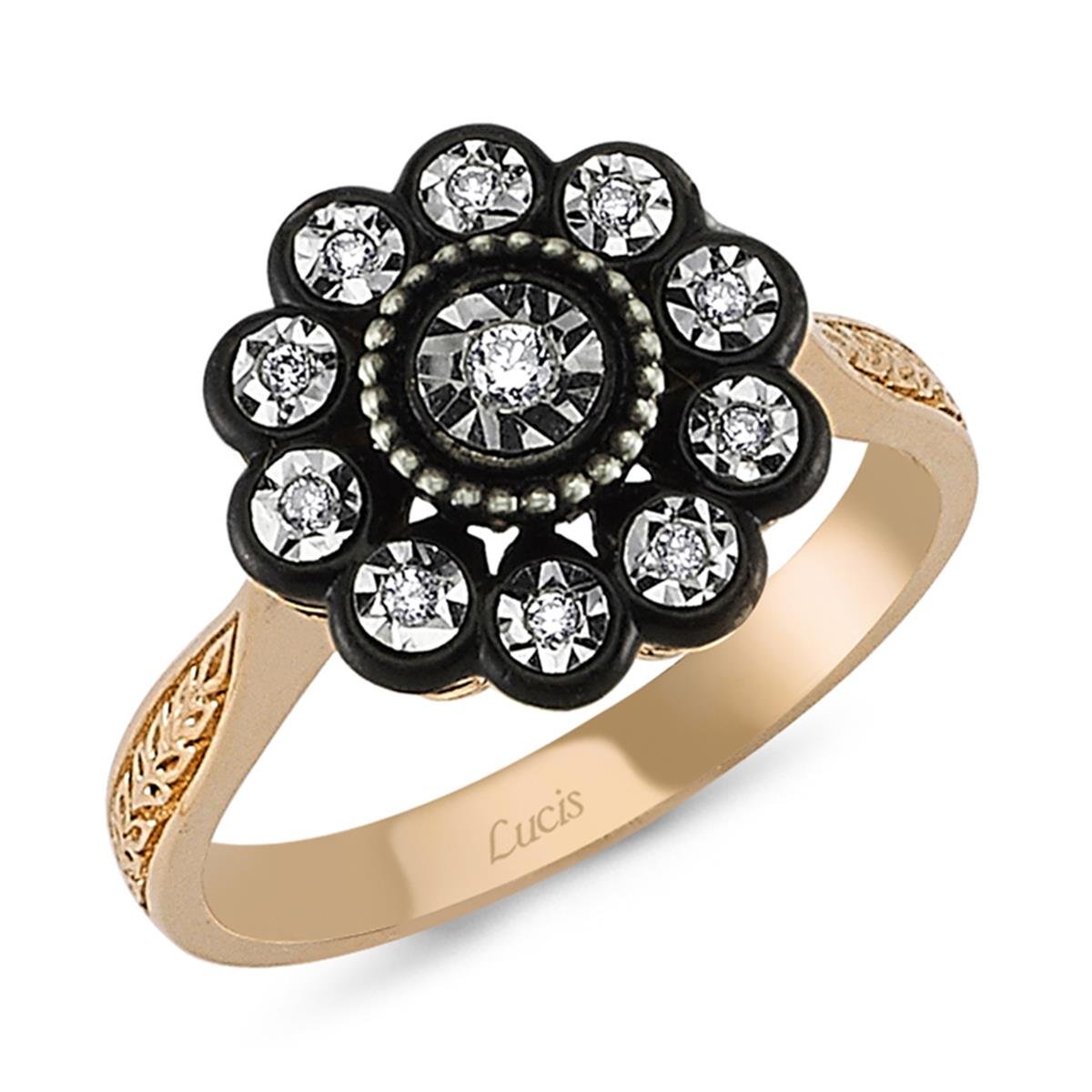 0.08 Karat Elmas Gül Yüzük