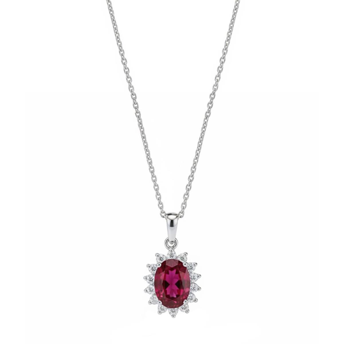 0.48 Karat Pırlanta Renkli Kolye L065102