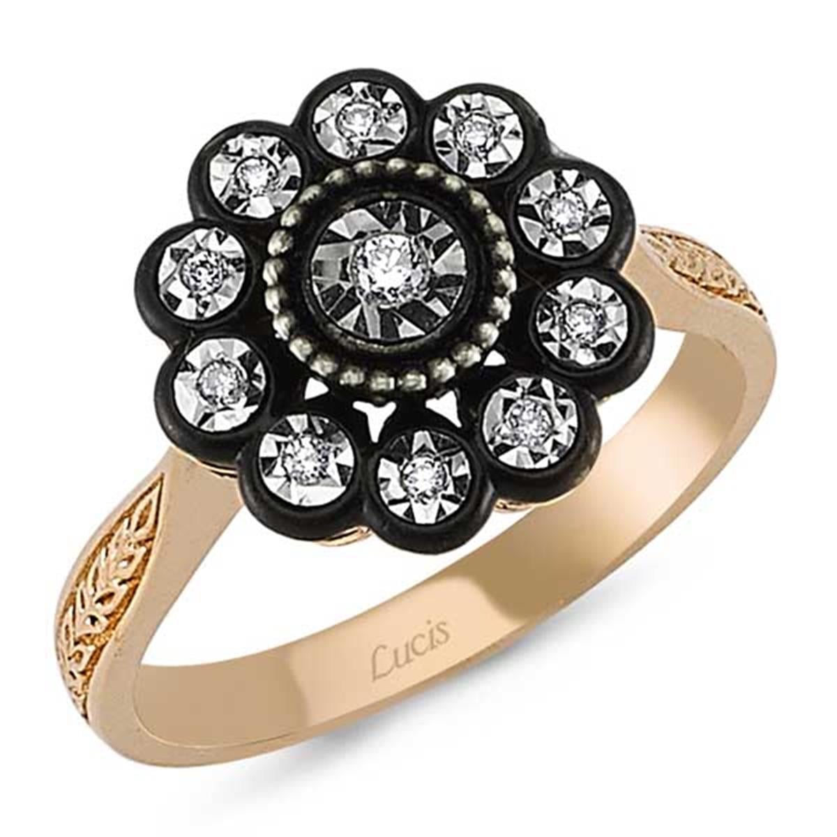 0.08 Karat Elmas Gül Yüzük L056933