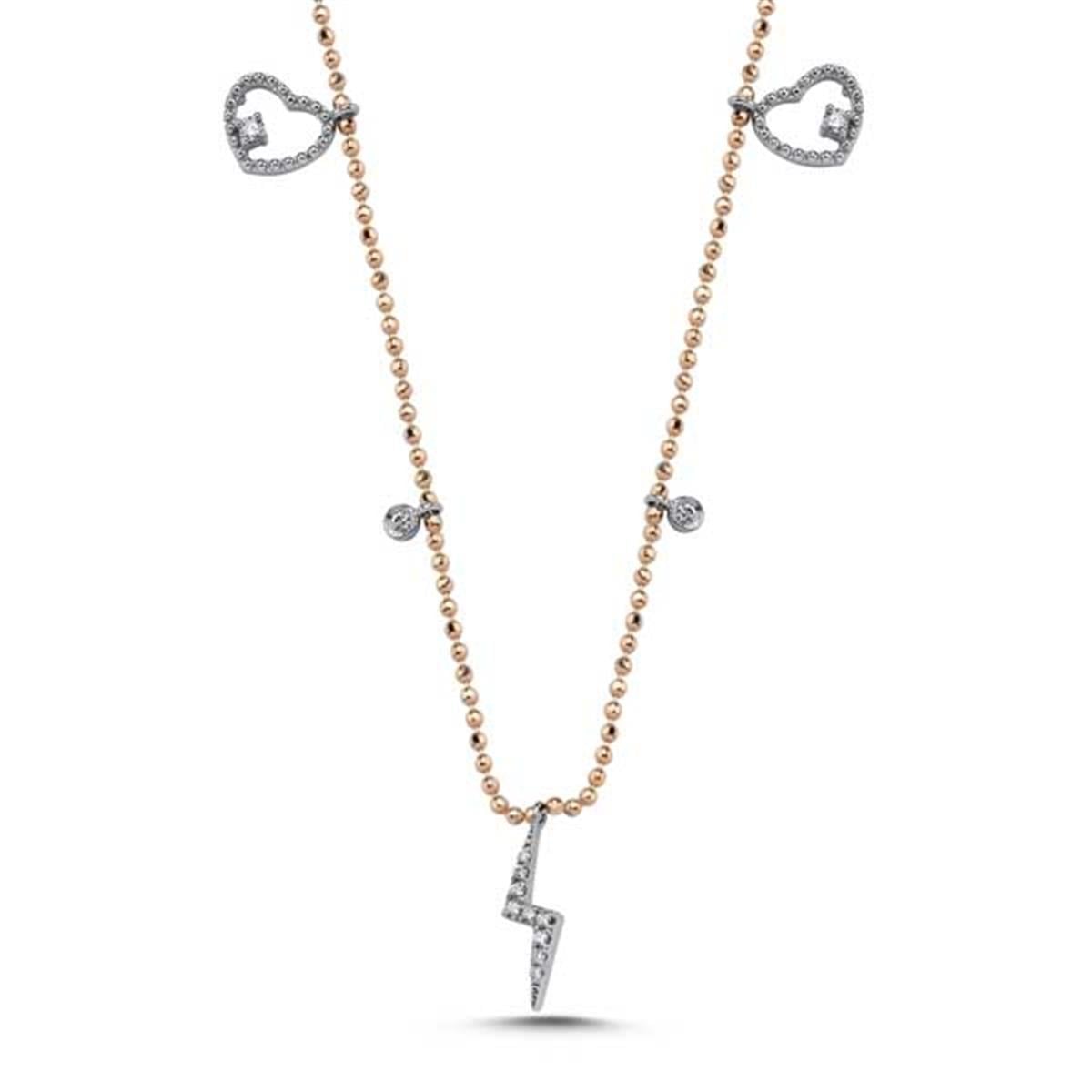 0.23 Karat Pırlanta Tasarım Kolye L058872