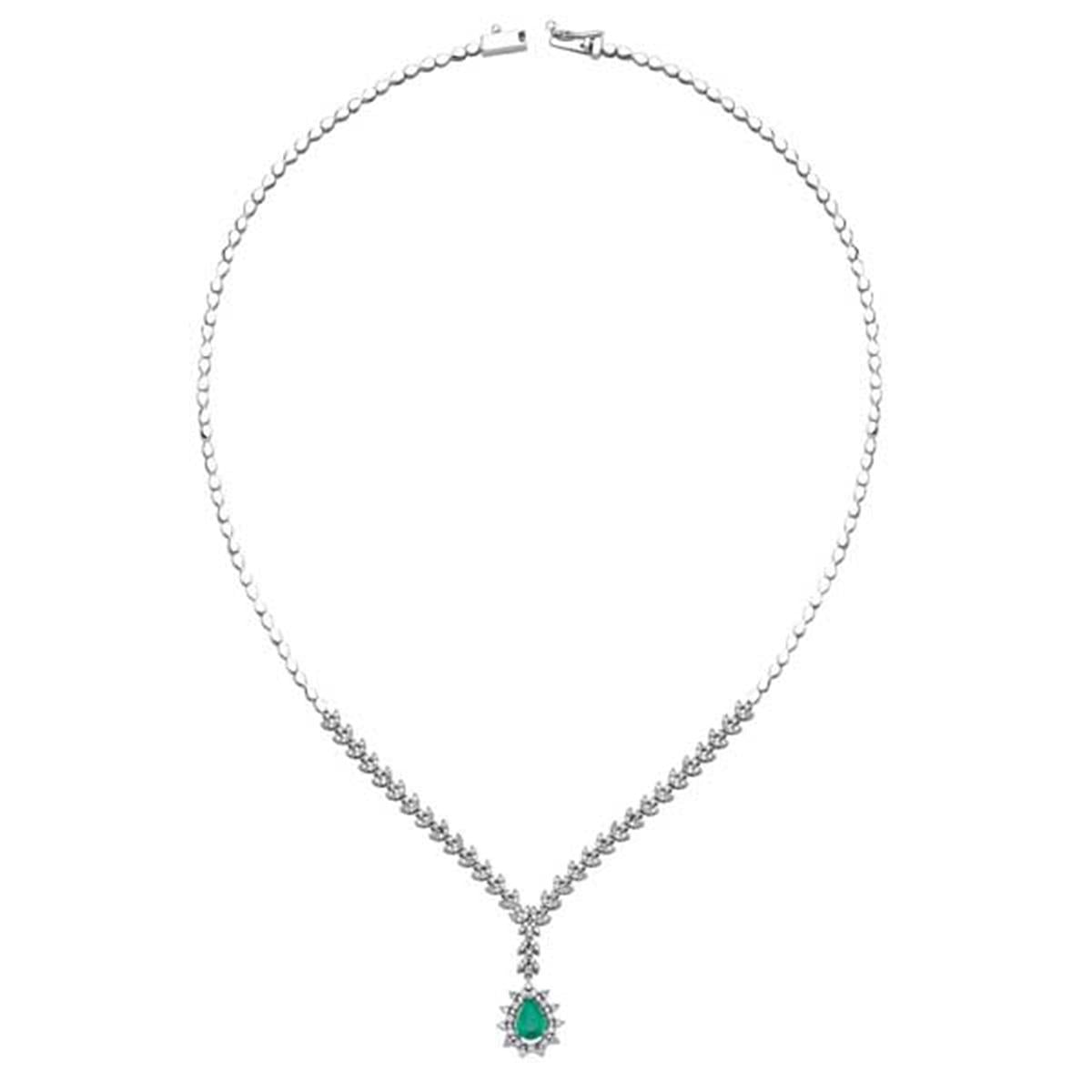 0.89 Karat Pırlanta Renkli Gerdanlık L062961