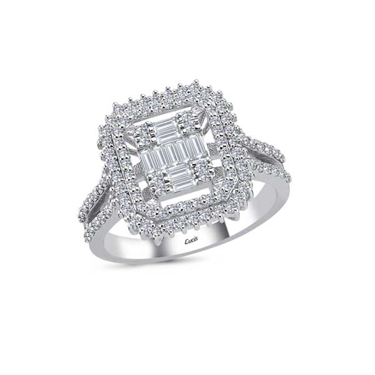 0.65 Karat Pırlanta Baget Yüzük L063958