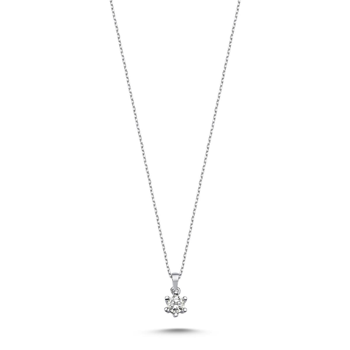 0.11 Karat Pırlanta Tektaş Kolye L057933