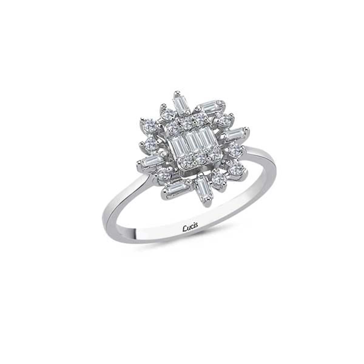 0.36 Karat Pırlanta Baget Yüzük L059454
