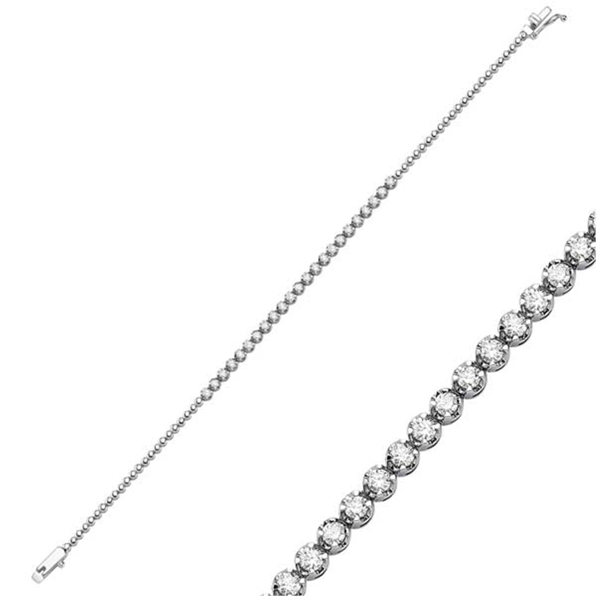 0.90 Karat Pırlanta Suyolu Bileklik L063032